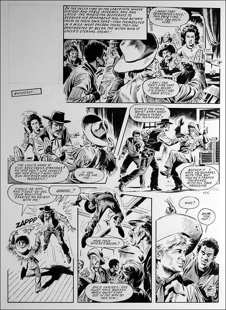 Labyrinth - Saloon (TWO pages) art by Mike Noble