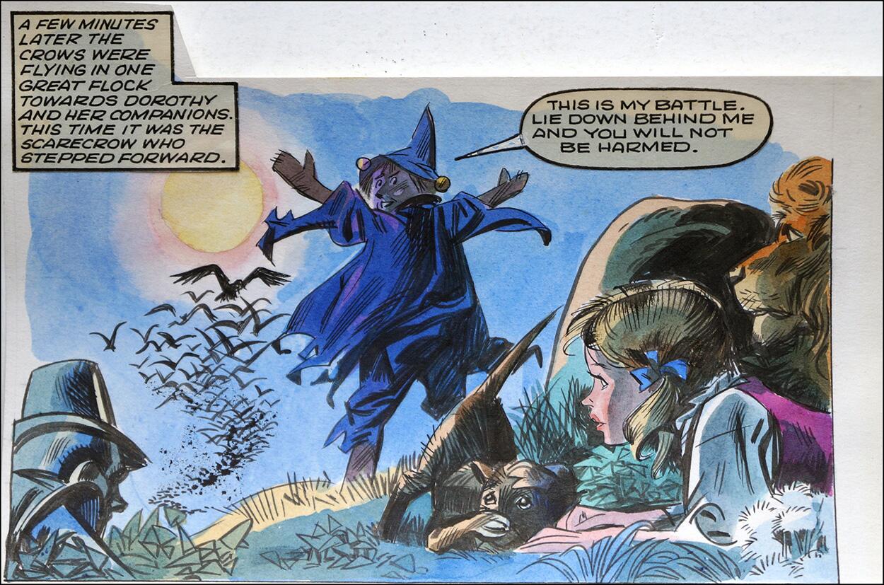 Wizard of Oz - Scarecrow Vs Crows art by Giorgio Trevisan