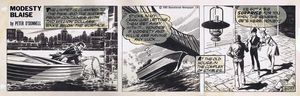 Modesty Blaise daily strip #3037 - Modesty in Peril art by Enric Badia Romero