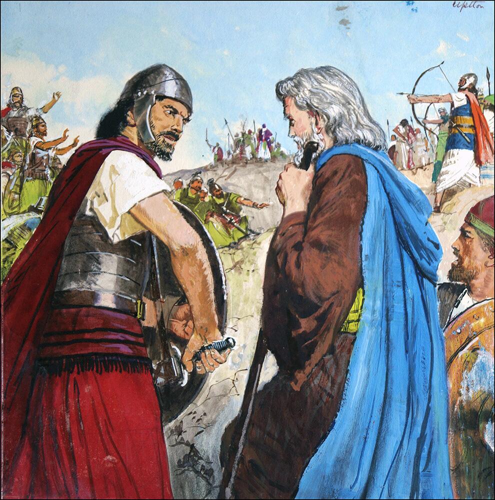 Elisha art by Clive Uptton