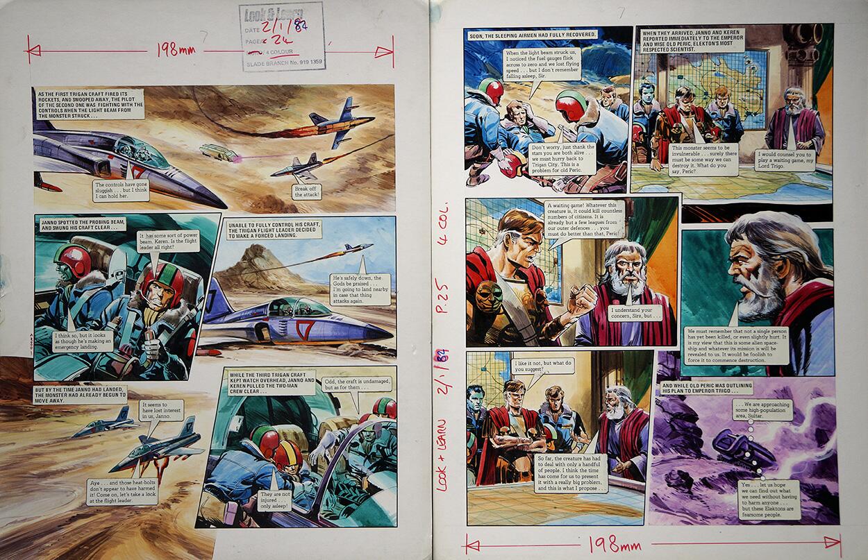 The Fearsom Elektons (TWO pages) art by Gerry Wood