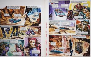 Ursa Caged and Captive from 'More Trouble in Zabriz' (TWO pages) art by Gerry Wood