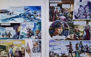 Rescue from 'The Hericon/Navitian Conflict' (TWO pages) art by Gerry Wood