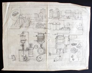 The Production Of Nylon art by Leslie Ashwell Wood