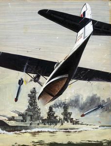 War Picture Library cover #487  'The Cat Strikes' art by Graham Coton