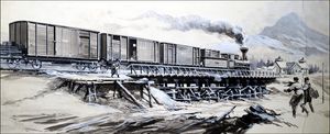 The Trans-Siberian Railway art by Gerry Wood
