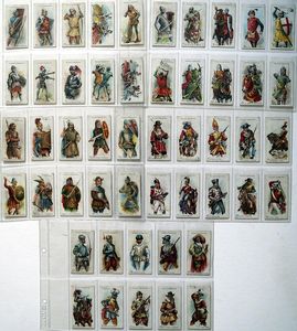 Complete Set of 50 'Arms & Armour' John Player & Sons Cigarette Cards (1909)