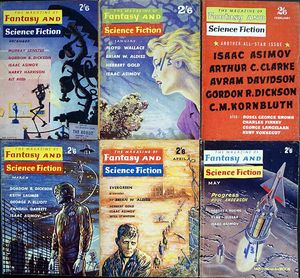 Fantasy and Science Fiction (UK): Volume III, #1 - #6 (1961 - 1962) (6 issues)