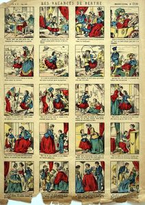 Imagerie d’Epinal Les Vacances de Berthe by unknown