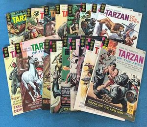 Collection of 17 Gold Key Tarzan comics by Edgar Rice Burroughs