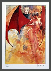 Dario Fo art by Milo Manara