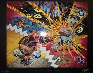 Runaway Imagination on the Back of a Wild Mare art by Robert Williams