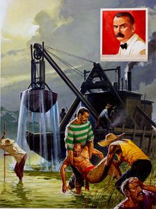 Panama Canal 4 art by Severino Baraldi