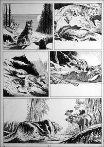 Call of the Wild - Friends and Enemies art by Bill Baker