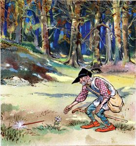Babes in the Wood: Uncle Discovers the Magic Wand art by Jesus Blasco