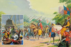 Englishmen to the Rescue art by Severino Baraldi