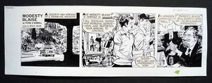 Modesty Blaise Daily Strip #6495A art by Neville Colvin