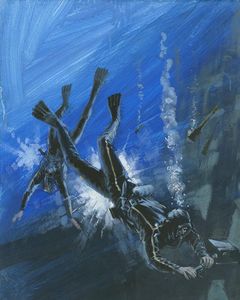 Battle Picture Library cover #670  'Danger Deep' art by Graham Coton