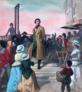 Sydney Carton in Dickens' A Tale of Two Cities art by Ralph Bruce