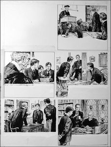 The Fifth Form at St. Dominic's - Truth (TWO pages) art by Cecil Doughty