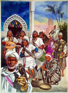Arab Culture art by Ron Embleton