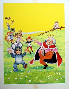 Hey Diddle Diddle - Old King Cole art by John Donnelly