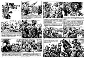 King Solomon's Mines Pages 19 and 20 (two pages) art by Cecil Doughty