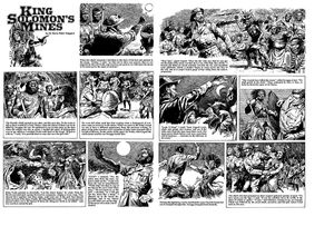 King Solomon's Mines Pages 17 and 18 (two pages) art by Cecil Doughty