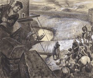The Normans Take Hostages art by Cecil Doughty