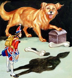 Three Soldiers: Big Red Dog art by Ron Embleton