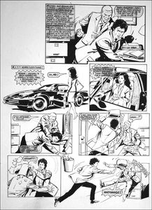 Knight Rider - KITT Hears Everything (TWO pages) art by Phil Gascoine