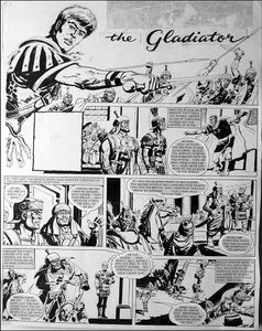 Olac the Gladiator at Carthage art by Ruggero Giovannini