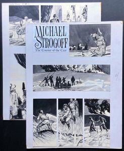 Michael Strogoff: Abandoned on the Ice (TWO pages) art by Alfonso Font