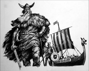 The Vikings art by Harry Green