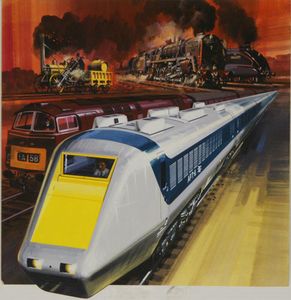 Rail Through the Ages art by Wilf Hardy