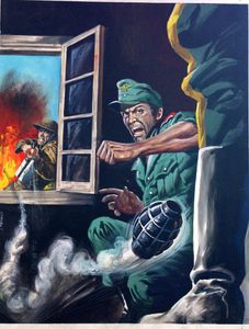 War Picture Library cover #568  'Terror Troop' art by Picchioni Franco