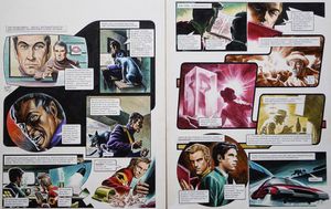 Professor Yunni's Discovery from 'Sedda's Plot' (TWO pages) art by Oliver Frey
