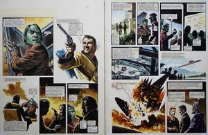 Secret Plans from 'The Digger' (TWO pages) art by Oliver Frey