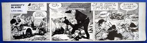 Modesty Blaise Daily Strip #734 art by Jim Holdaway