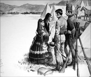 The Spanish Girls art by Barrie Linklater