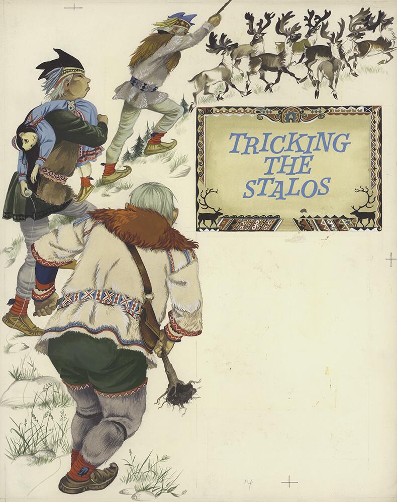 Tricking The Stalos art by Janet & Anne Grahame Johnstone