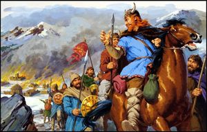 Vercingetorix Versus Julius Caesar for the Fate of Gaul art by Jack Keay