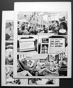 Number 13 Marvel Street - Prof. Brown (TWO pages) art by Bill Lacey