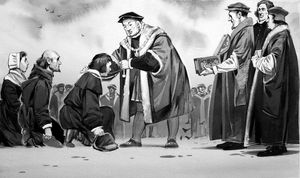 Henry VIII Curing The King's Evil art by Angus McBride