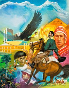 The Story of South America art by Angus McBride