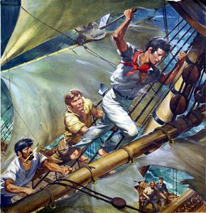 Mr Midshipman Marryat art by James E McConnell
