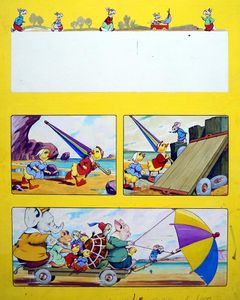 Dicky & Dolly - Sail Car art by Harold McCready
