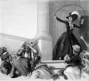 Lola Montez art by John Millar Watt