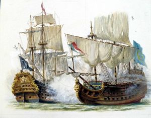 A Battle At Sea art by Edward Mortelmans