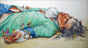 Gulliver - Playhour art by Philip Mendoza